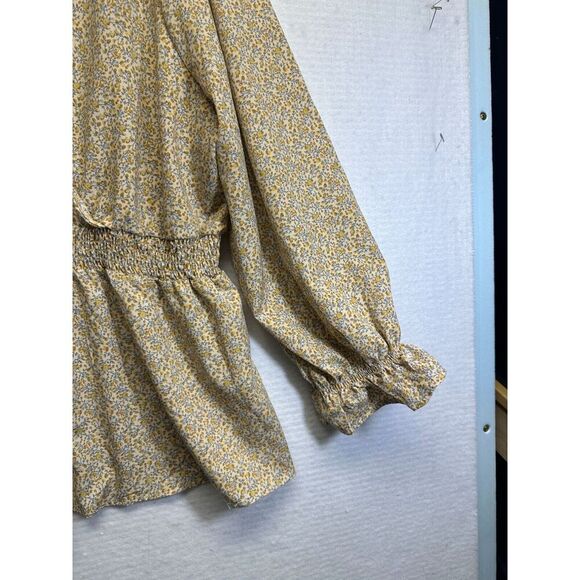 HAYDEN Los Angeles V Neck Floral Ruffle L/S Top Size 3X EUC Fairy Boho - Picture 4 of 7